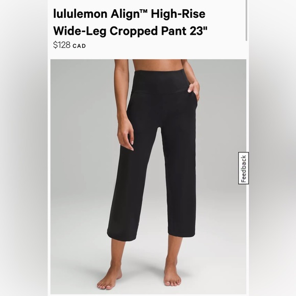 lululemon athletica Pants - Lululemon Align Wide Leg 23”